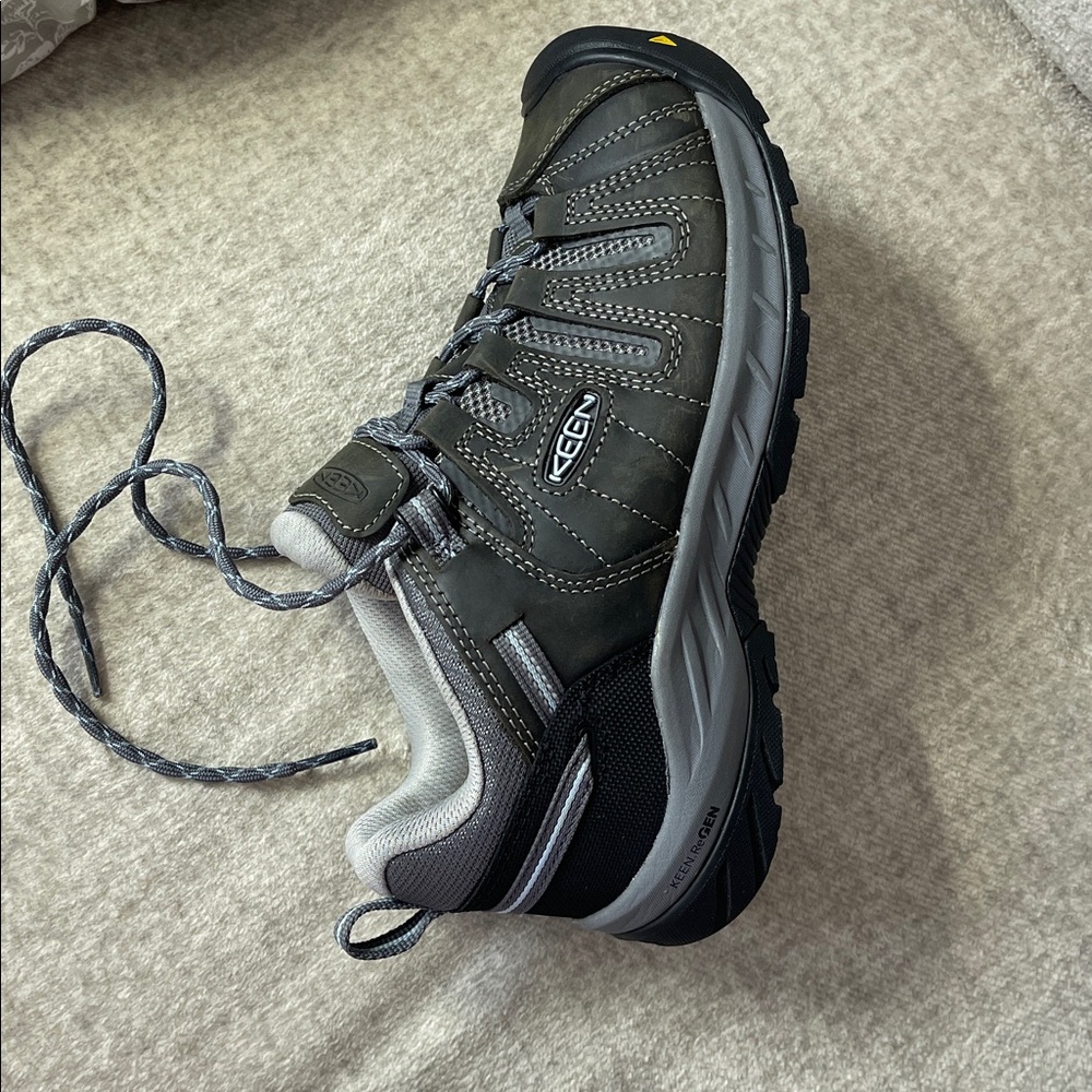 Keen Flint II soft toe work boots steel gray/paloma women’s 9 M NWB - Picture 7 of 9